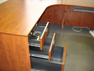 ***executive u-shape desk in cherry by marquis office**