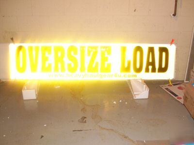 Oversize load 16 oz banner reflective 18