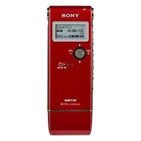 Sony icd-UX70 digital voice recorder 1 gig ICDUX70 red