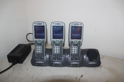 2 dolphin 9500 wireless bar code scanners quad charger
