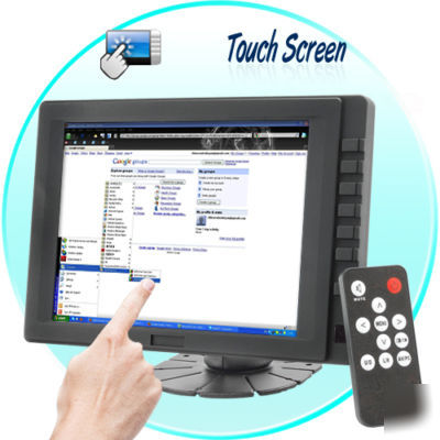 8 inch touchscreen tft lcd monitor pc pos media remote