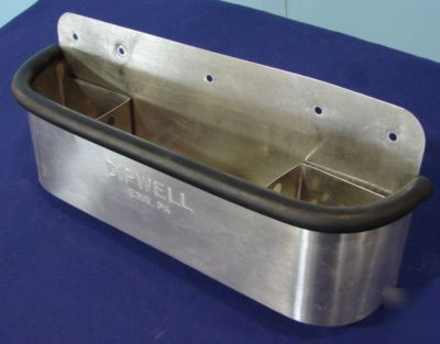 Dipwell ss ice cream dipping well w/dividers, 15