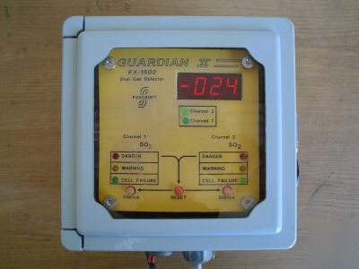 Foxcroft guardian ii fx-1502 dual gas detector