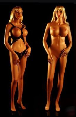 Sexy female mannequin busty + 2 free wigs manikin hot