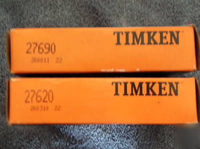 Timken tapered roller bearings 27620+27690 cone+cup