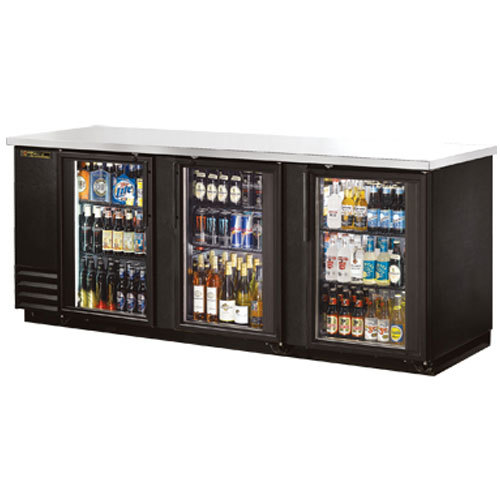 True tbb-4G back bar cooler, 3 swing glass doors , 6 sh