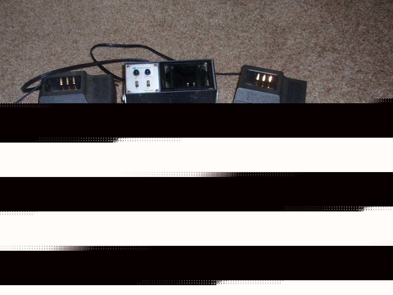 4 motorola HT440 hand held radios & chargers + more