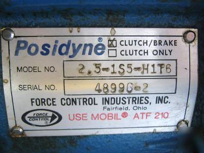 Camco indexing gear box with posidyne clutch / brake 