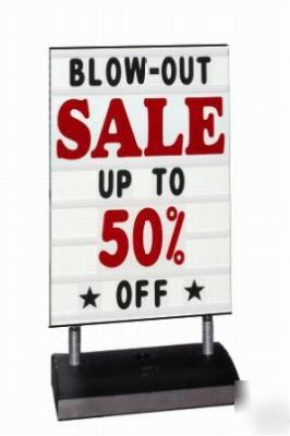 New springer sidewalk message board sign - deluxe model 