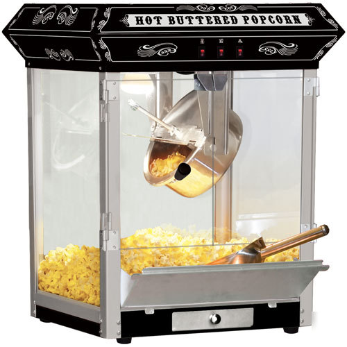New theater style countertop black 8OZ popcorn machine 
