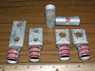 6 copper compression crimp lug connectors 350 mcm wire 