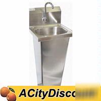 Hand sink 16X15 w/ no lead faucet, foot pedal operated