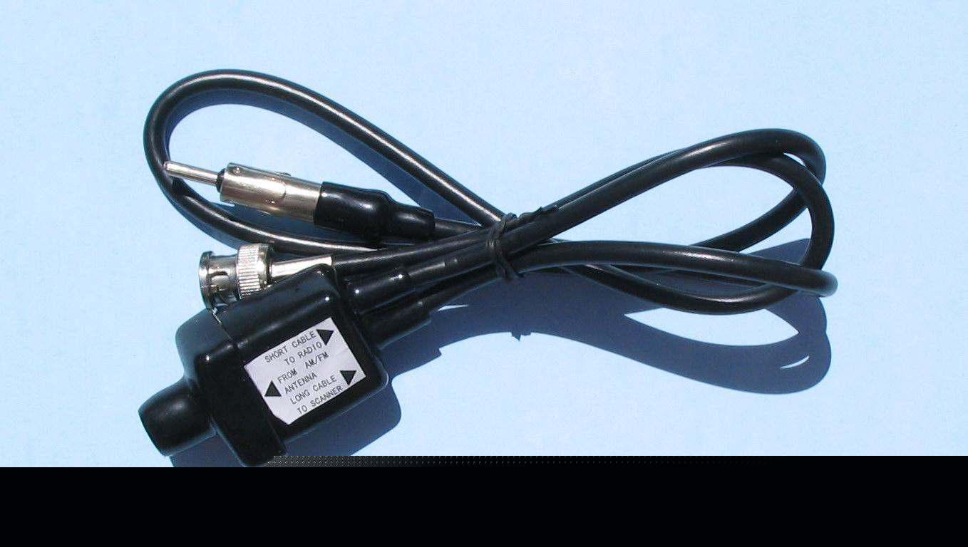 New mobile scanner adapter use your am/fm car antenna