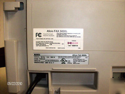 Ricoh aficio fax 5000L froup fax very good condition