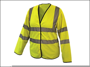 Scan hi-vis sleeved waistcoat yellow - medium