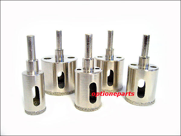 5 pcs diamond dust tile glass marble large hole saw