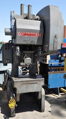 60 ton bliss obi press, mdl. c-60, s/n 69108 