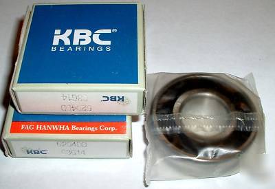 New kbc bearings 6204DD C3G14 C3 g 14 lot of 3 & sealed