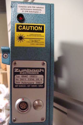 Zumbach laser diameter scanner dual-plane