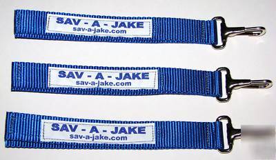 Firefighter glove straps sav-a-jake - 3 for $11.99 blue
