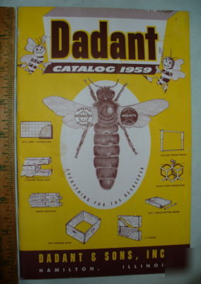 1959 dadant & son beekeeping catalog bee supplies