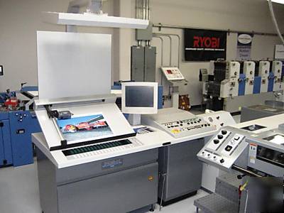 Ryobi 524 gx-f 4-color offset press + aq coater - ryobi