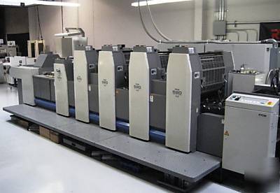 Ryobi 524 gx-f 4-color offset press + aq coater - ryobi
