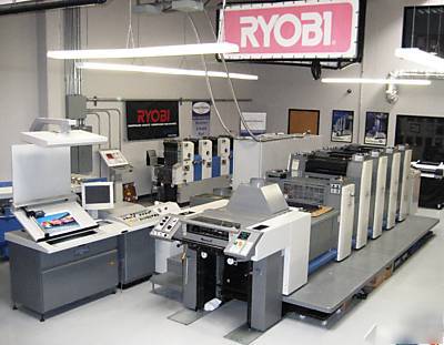 Ryobi 524 gx-f 4-color offset press + aq coater - ryobi