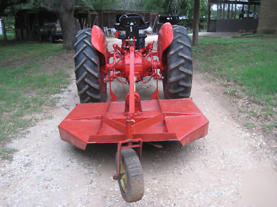 1957 ford 860 powermaster gas tractor & shredder