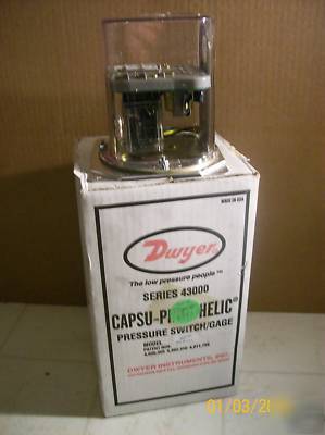 Dwyer capsu-photohelic pressure switch gage 43000 