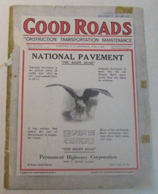Good roads 1920 construction magazine vol.58, no.23