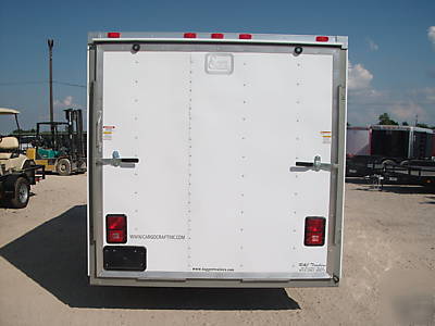 New 7X14 7 x 14 enclosed utility cargo trailer v-nose 