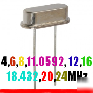 18 pcs 4M 6M 8M 12M 16M 20M 24MHZ crystal oscillator