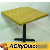 Restaurant furniture 30X30 wood dining table w/ base
