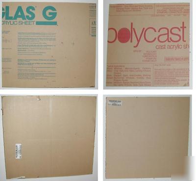 1-2550* clear cast acrylic sheets (2PC)