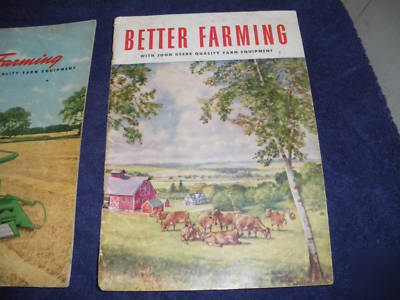 3 old john deere better/modern farming 1950's 