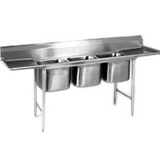 Eagle 414-18-3-18L sink, 3 compartment, coved corner, 2