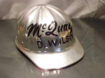 New vintage hard hat ~auminum still fibre metal award
