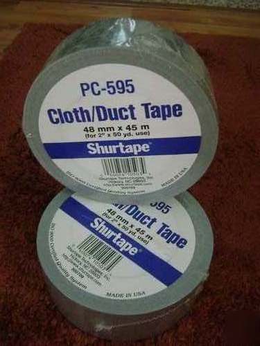 Shurtape cloth/duct tape 2 rolls pc-595