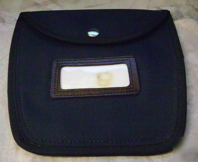 8X8-1/2 snap closure 6 denomination canvas money bag 