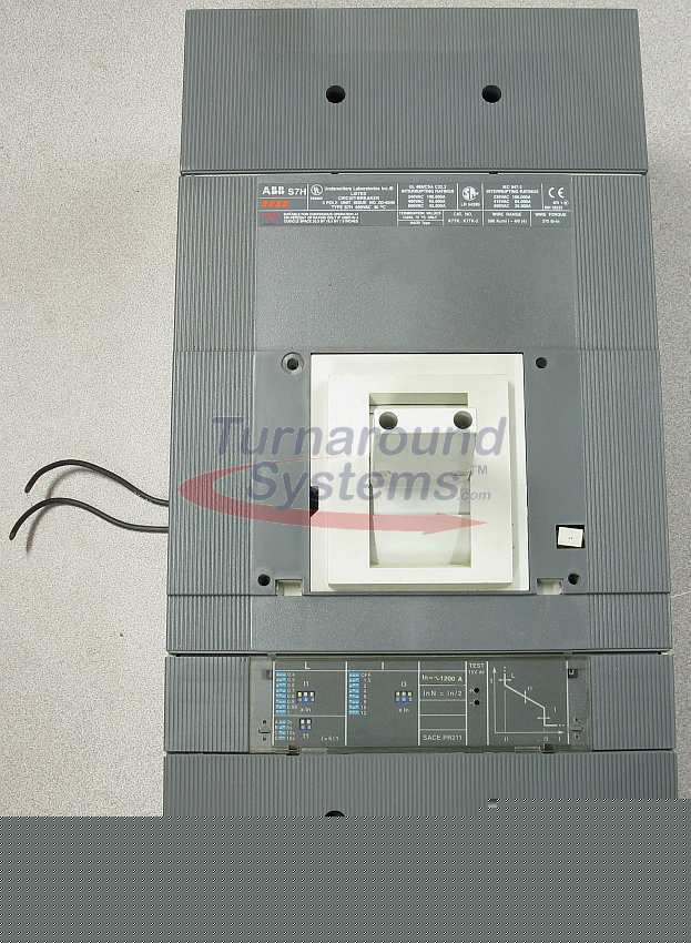 Abb S7HQ1200BWS8 breaker, 1200 amp, 100% rated