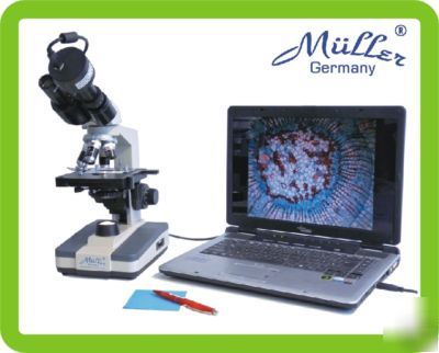 Digital biological microscope 40-2000X | 1.3 megapixel