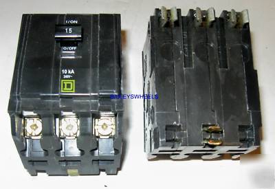 Square d qo 3 pole 15A 15 amp breaker QO315 u