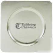 Tabletop silver acrylic charger plate 12-1/2IN |2 dz|