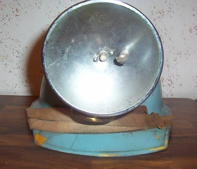 Vintage 1954 miners hard hat by bullard w/ light 