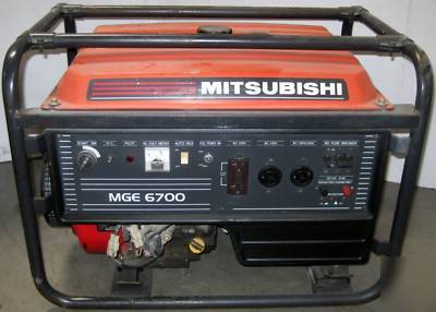 Mitsubishi MGE6700 gas power generator 120/240V 6700W