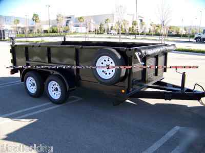 New 2010 model dump trailer -7,000# gvwr, hydraulic ram