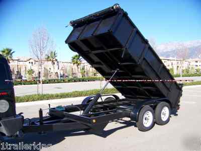 New 2010 model dump trailer -7,000# gvwr, hydraulic ram