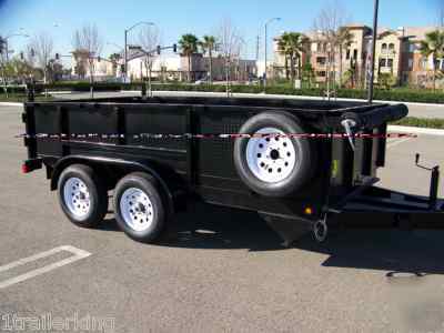 New 2010 model dump trailer -7,000# gvwr, hydraulic ram