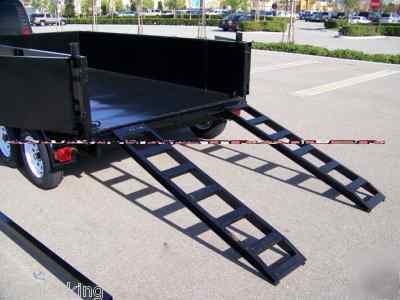 New 2010 model dump trailer -7,000# gvwr, hydraulic ram